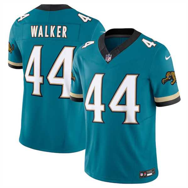 Men & Women & Youth Jacksonville Jaguars #44 Travon Walker Teal 2024 F.U.S.E. Prowler Throwback Vapor Limited Football Stitched Jersey